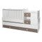 Lorelli Mini Max White/Coffee 2-in-1 Bed en Commode 1015050-0027A