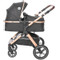 Lorelli Viola Black Diamonds 3-in-1 Combi Kinderwagen incl. Spirit Autostoel