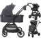 MamaLoes Bodi Zwart 3-in-1 Kinderwagen incl. Autostoel