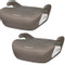 MamaLoes Noor Taupe 125-150 cm i-Size Booster - Set van 2
