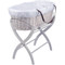 MamaLoes Rotan Wit Draagwieg met Witte Bekleding 66933