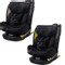 MamaLoes Sef Zwart 40-150 cm 360° i-Size Autostoel – Set van 2