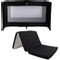 MamaLoes Soof Zwart Campingbed + Opvouwbaar Matras in Tas