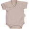 MamaLoes Zand Maat 68 Korte Mouw Overslag Romper ML010261