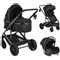 Moni All Road Black 3-in-1 Combi Kinderwagen incl. i-Size Autostoel 112018