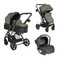 Moni Rafaello Olive Green 3-in-1 Combi Kinderwagen Incl. i-Size Autostoel