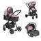 Moni Rio Pink 3-in-1 Combi Kinderwagen Incl. i-Size Autostoel