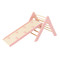 Luna Toys Roze Houten Klimrek met Glijbaan LU-36974