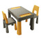 Teggi Graphite/Mustard Multifun 3-in-1 Tafel met Twee Stoeltjes TI-011-172