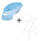 Teggi Light Blue Bad met Stop incl. Witte Badstandaard