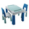 Teggi Turquoise/Navy/Grey Multifun 3-in-1 Tafel met Twee Stoeltjes TI-011-173