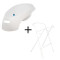Teggi White Bad met Stop incl. Witte Badstandaard