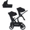 Titaniumbaby Solid Pollux Lush Black Tandem Duowagen met Reiswieg