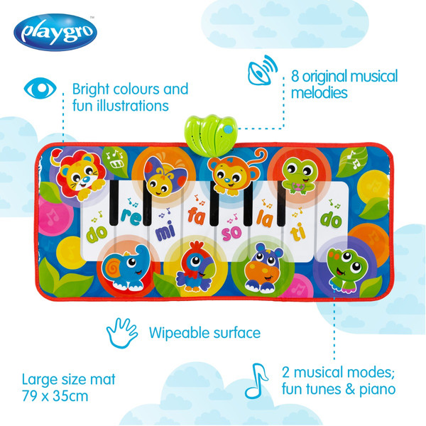 Playgro Jumbo Jungle Musical Piano Speelmat MamaLoes