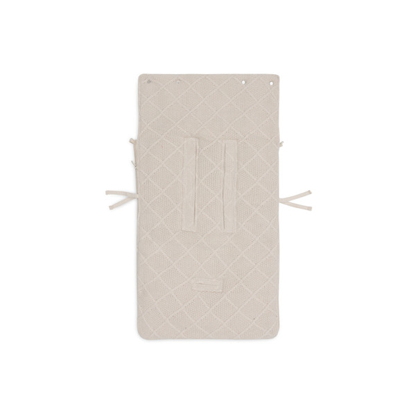 Jollein Check Knit Oatmeal 3/5 punts 0-9 Maanden Autostoel Voetenzak 025-811-68038