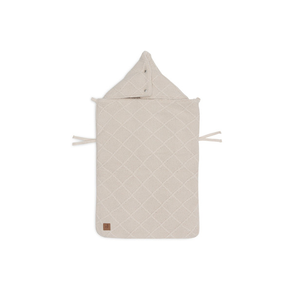 Jollein Check Knit Oatmeal 3/5 punts 0-9 Maanden Autostoel Voetenzak 025-811-68038