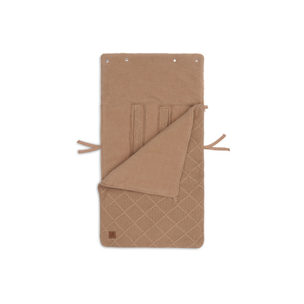 Jollein Check Knit Biscuit 3/5 punts 0-9 Maanden Autostoel Voetenzak 025-811-68039