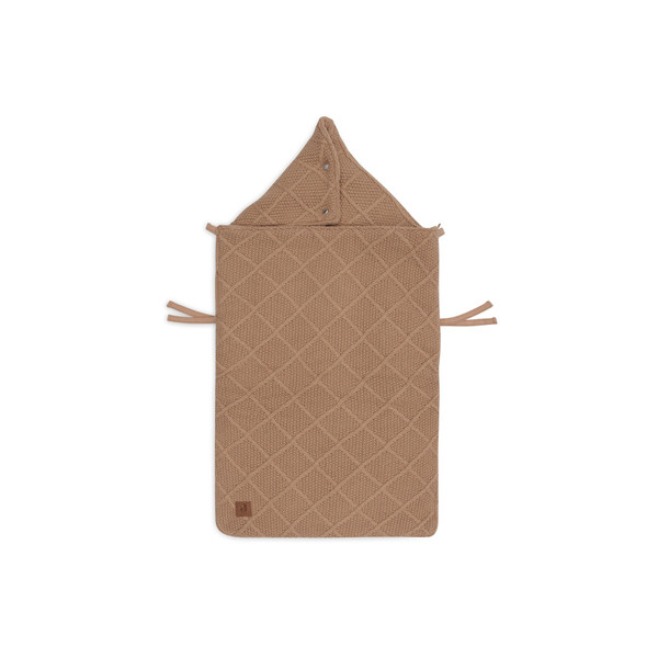 Jollein Check Knit Biscuit 3/5 punts 0-9 Maanden Autostoel Voetenzak 025-811-68039
