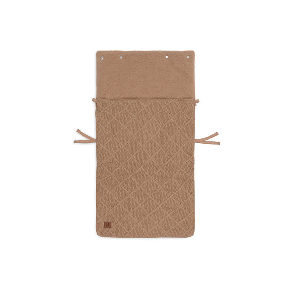 Jollein Check Knit Biscuit 3/5 punts 0-9 Maanden Autostoel Voetenzak 025-811-68039