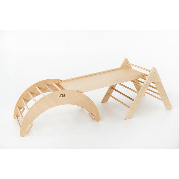 Luna Toys Naturel ECO Houten Klimboog LU-36882