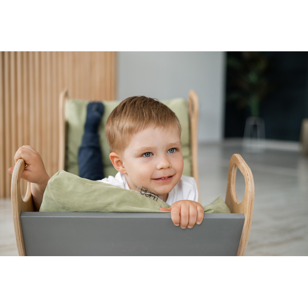 Luna Toys Groen Matras voor Schommelstoel LU-36943