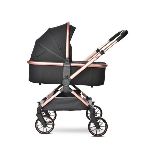 Lorelli Reya Black 3-in-1 Kinderwagen incl. Autostoel 1002195-2401