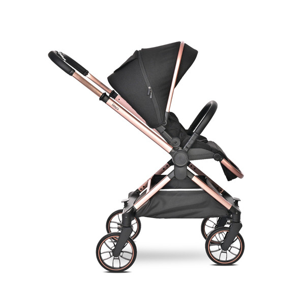 Lorelli Reya Black 3-in-1 Kinderwagen incl. Autostoel 1002195-2401