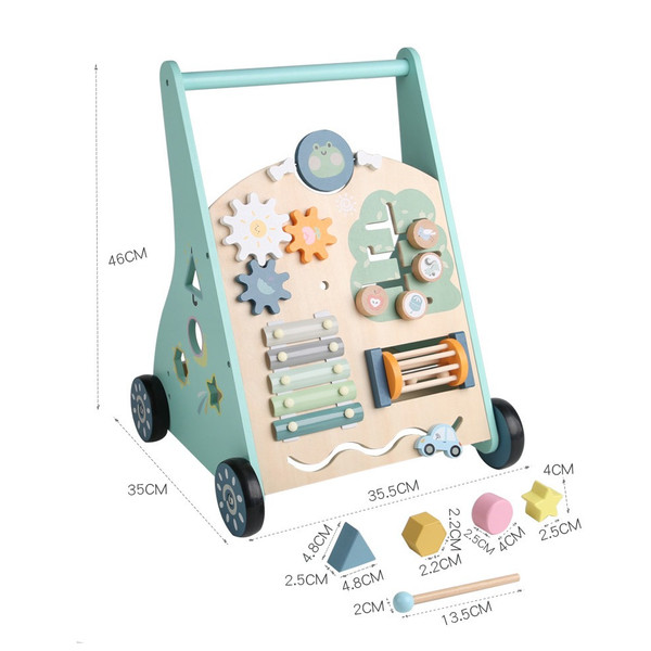 Eco Toys Stonegreen Houten Baby Walker Loopwagen HC732829