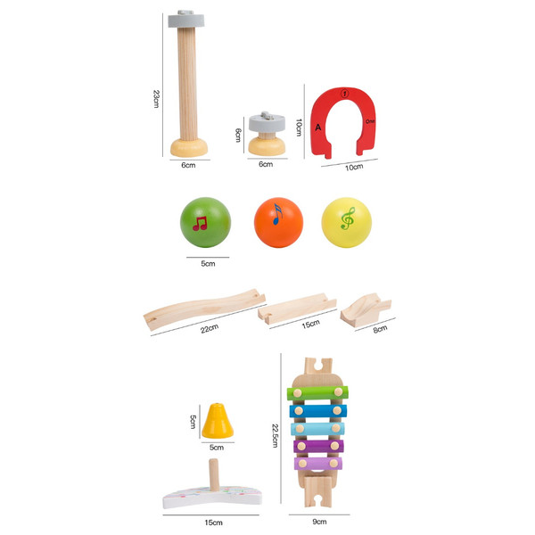 Eco Toys Houten XL Knikkerbaan HC732459