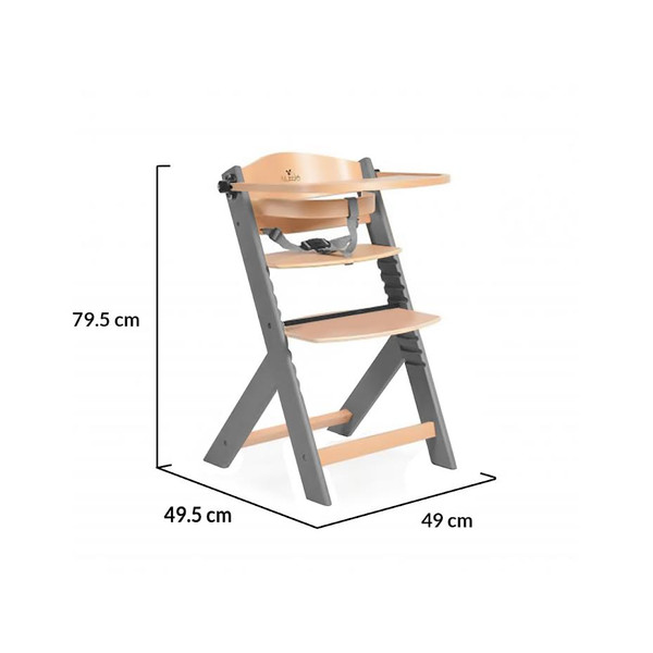 Cangaroo Nuttle White 2-in-1 Meegroei Kinderstoel