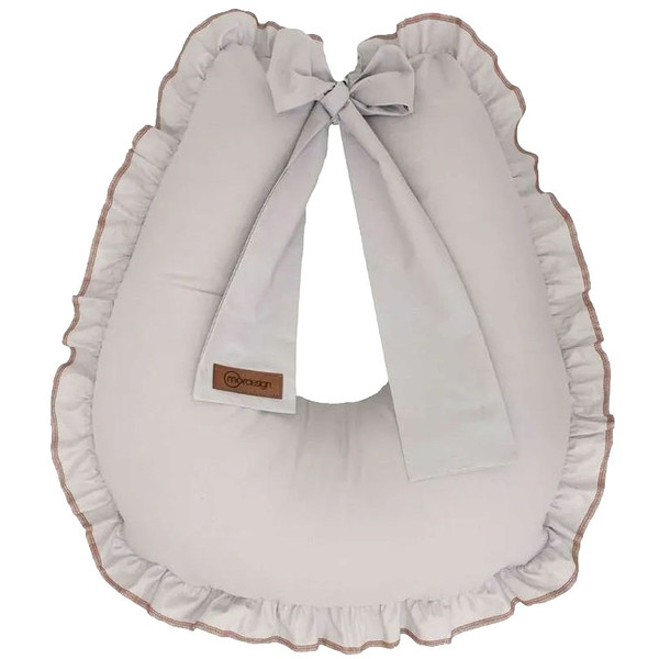 Mordesign Ruffle Grey Voedingskussen FD-21