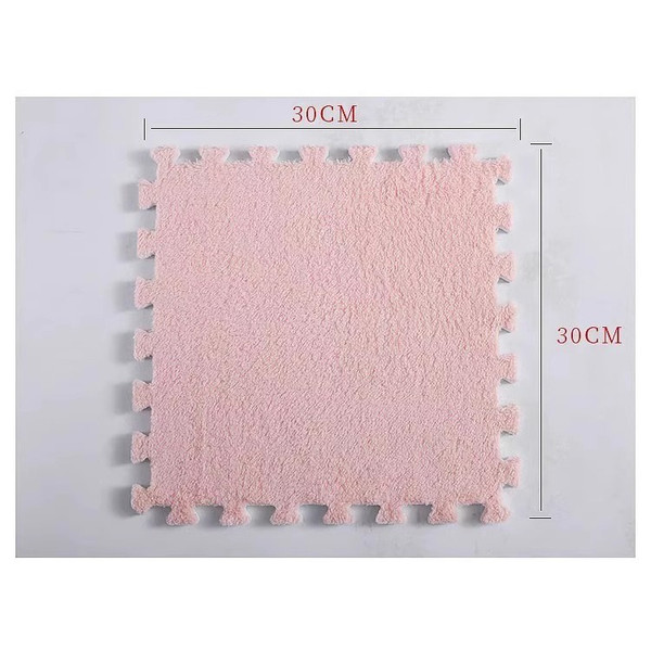 Eco Toys Roze Pluche Schuimrubber Speelmat