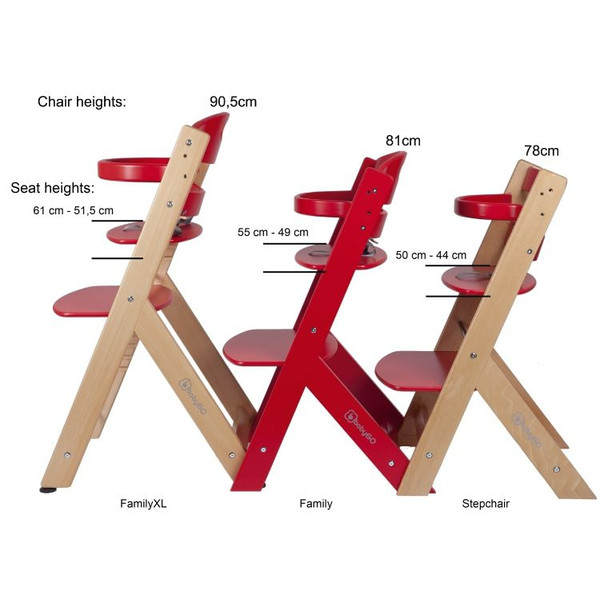 Babygo Family XL Naturel Meegroei Kinderstoel 5801