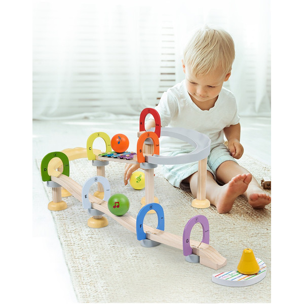 Eco Toys Houten XL Knikkerbaan HC732459
