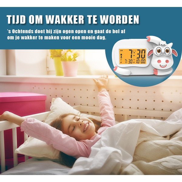Eco Toys Koe Geel Digitale Kinderwekker Slaaptrainer