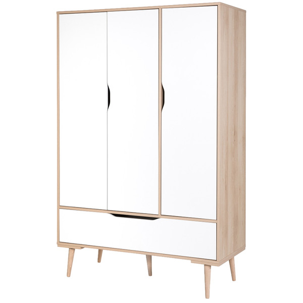 Babykamer Marloes Wit: Ledikant, Commode & 3-Deurskast