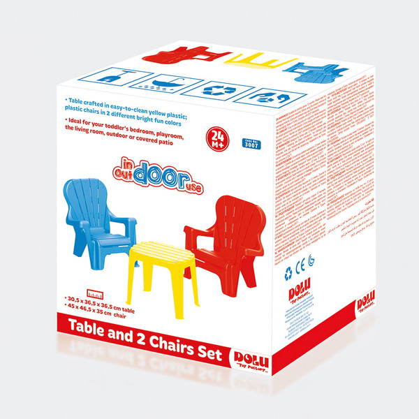 Dolu Multicolor Tafel met Stoeltjes 3007