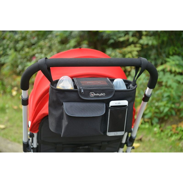 Babygo Black Stroller Organizer Buggytasje 3903