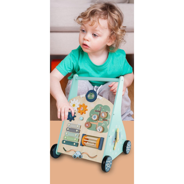 Eco Toys Stonegreen Houten Baby Walker Loopwagen HC732829