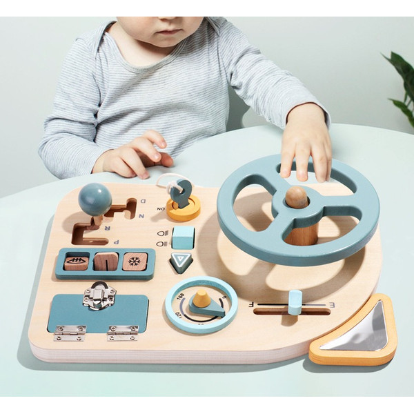 Eco Toys Stuur Houten Activiteitenbord HC730218