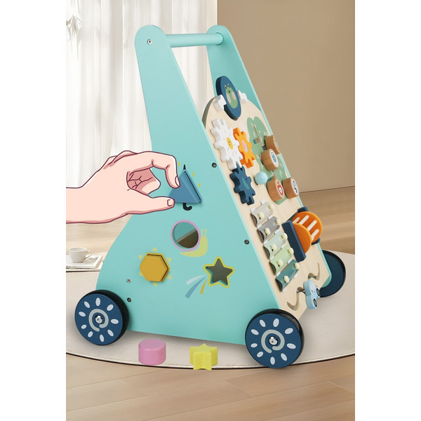 Eco Toys Stonegreen Houten Baby Walker Loopwagen HC732829