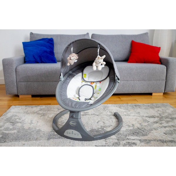 4Baby Rock 'n Relax XXIII Grey Swing Babyschommel