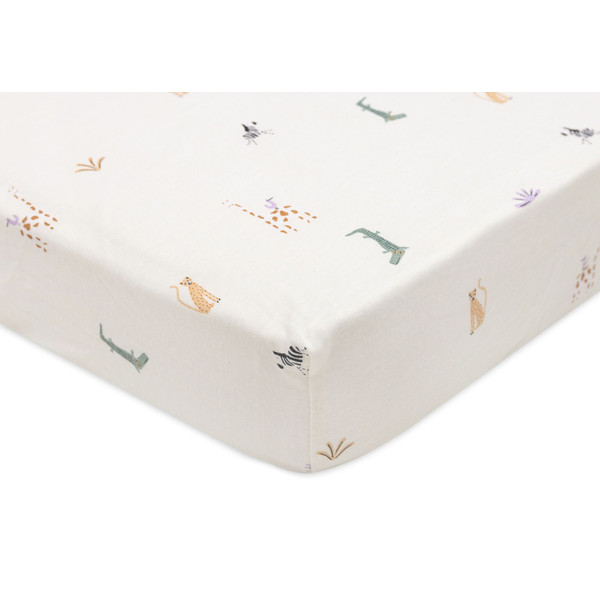 Jollein Jersey Jungle Jambo 40/50 x 80/90 cm Wieg Hoeslaken 511-501-67090