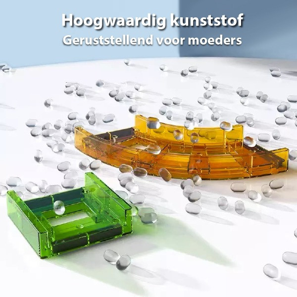 Eco Toys Autobaan 96 Stuks Magnetische Tegels Bouwstenen HC560248