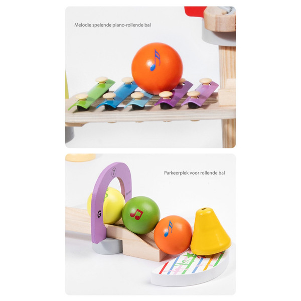 Eco Toys Houten XL Knikkerbaan HC732459