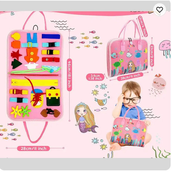 Eco Toys Roze Busy Board Activiteitenboek HC676206