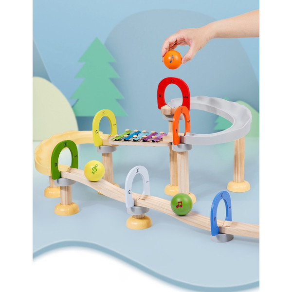Eco Toys Houten XL Knikkerbaan HC732459