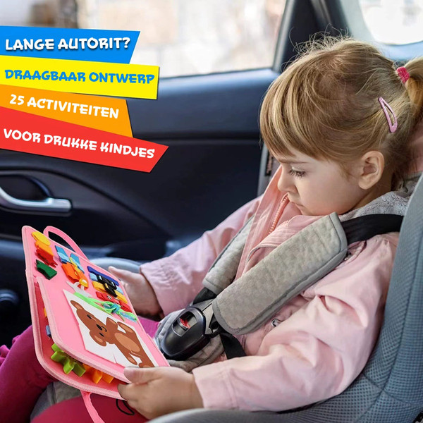 Eco Toys Roze Busy Board Activiteitenboek HC676206
