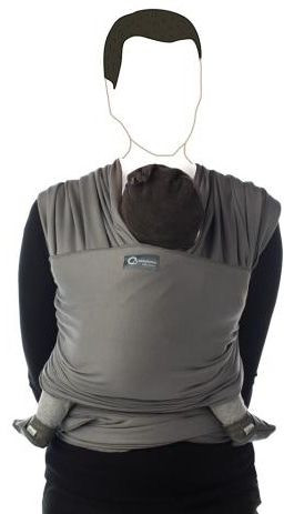 Babylonia Tricot-Slen Organic Moon Mist Grey Draagdoek BDDTS956