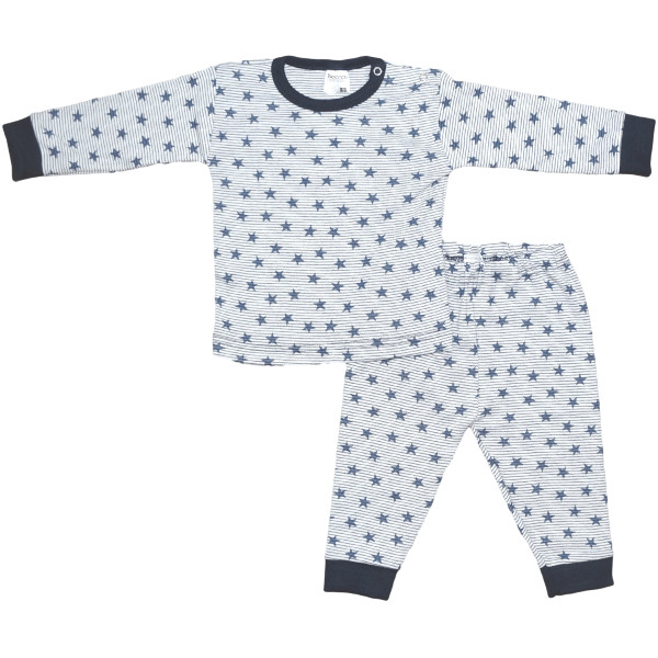 Beeren Bodywear Streep/Ster Blauw Maat Baby Pyjama | MamaLoes Babysjop